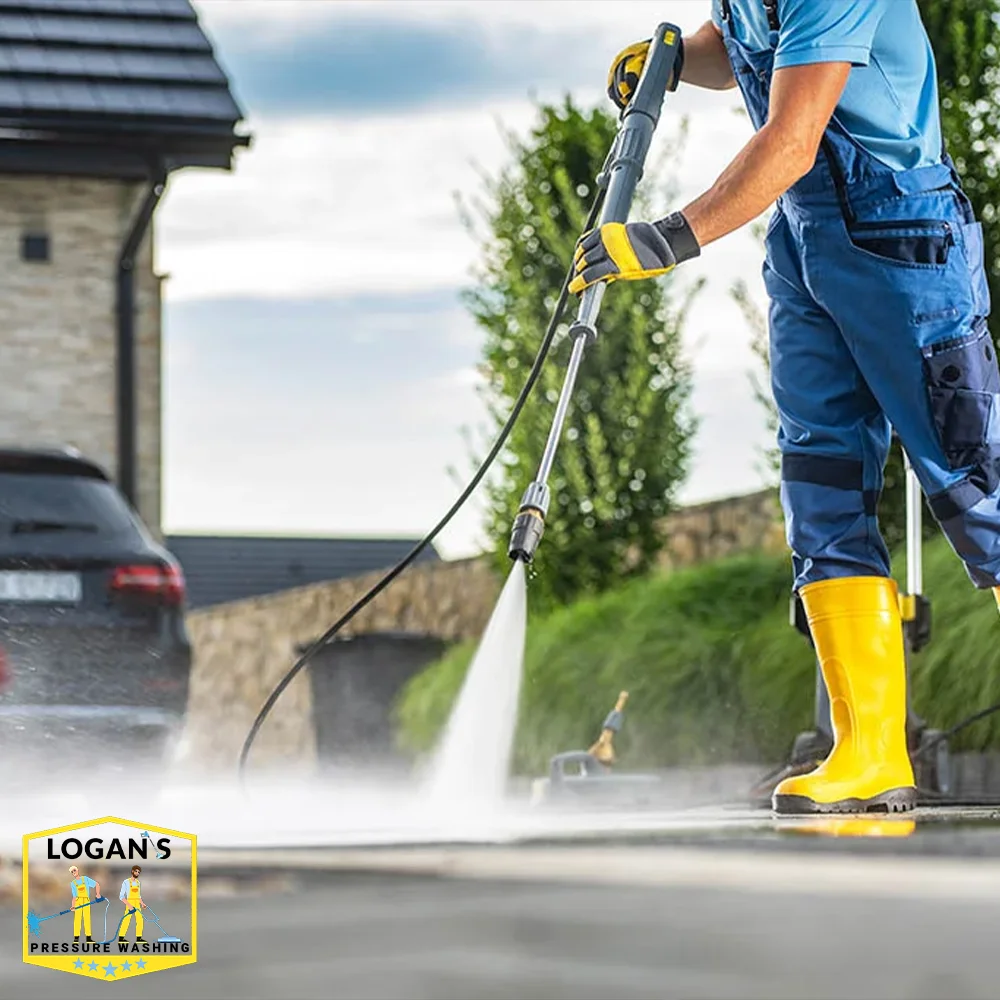 Logan's Pressure Washing website — quote-first web design for a Los Angeles pressure-washing company