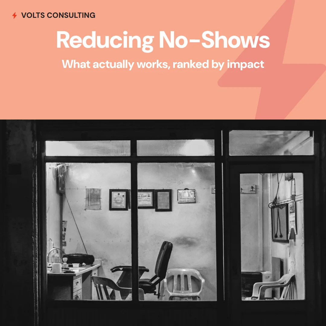 An empty salon chair - the cost of appointment no-shows and how to reduce them