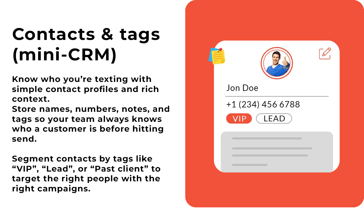 Contacts & tags (miniCRM)